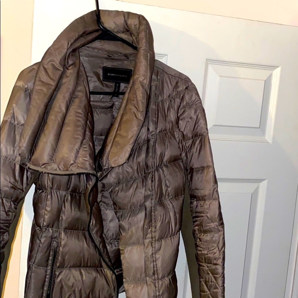 Bcbg taupe coat